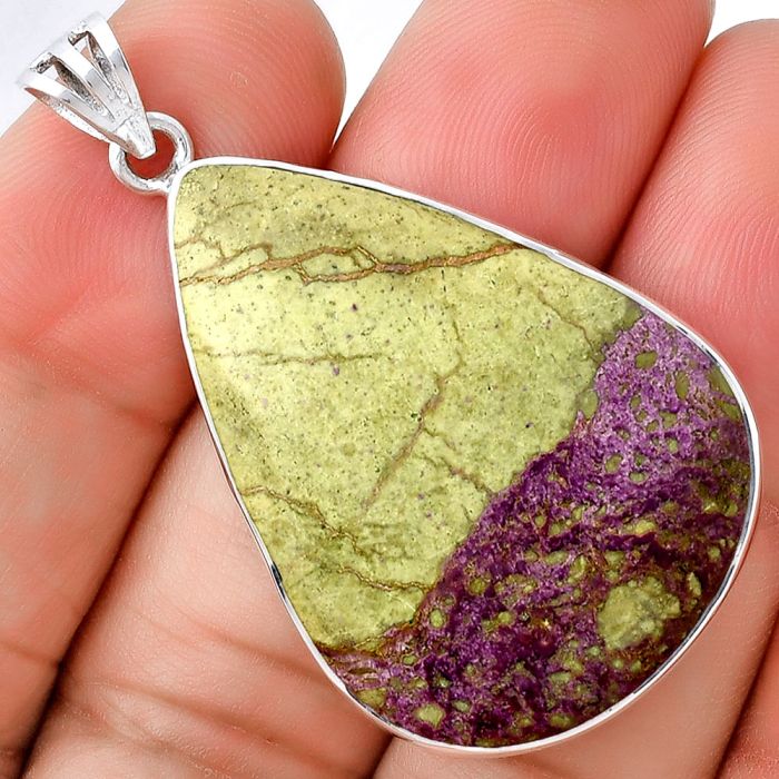 Natural Purpurite - South Africa Pendant SDP128650 P-1001, 25x36 mm