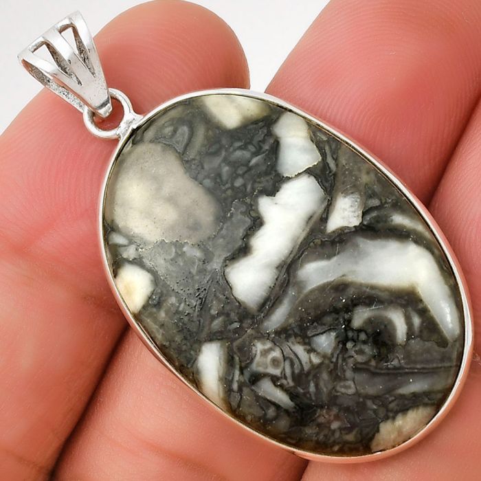 Natural Mexican Cabbing Fossil Pendant SDP128683 P-1001, 22x33 mm