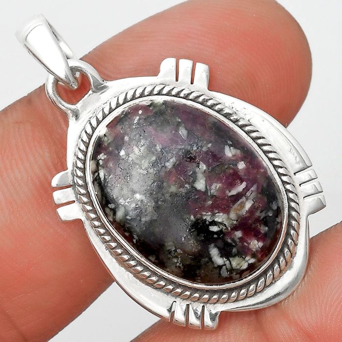 Natural Russian Eudialyte Pendant SDP129012 P-1463, 15x20 mm