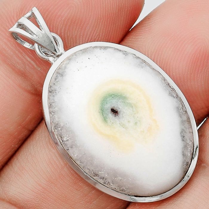 Natural Solar Quartz Eye Pendant SDP129544 P-1002, 19x25 mm