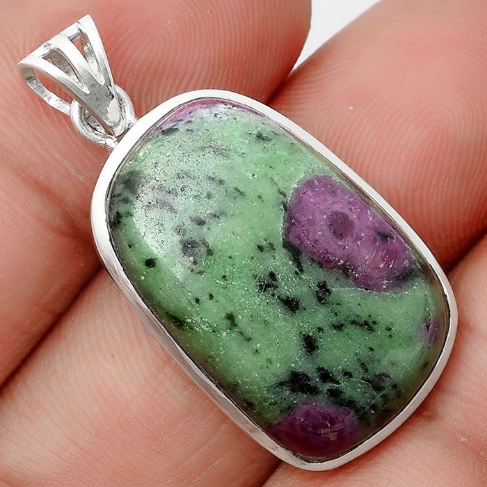 Natural Ruby Zoisite - Africa Pendant SDP129598 P-1002, 17x26 mm