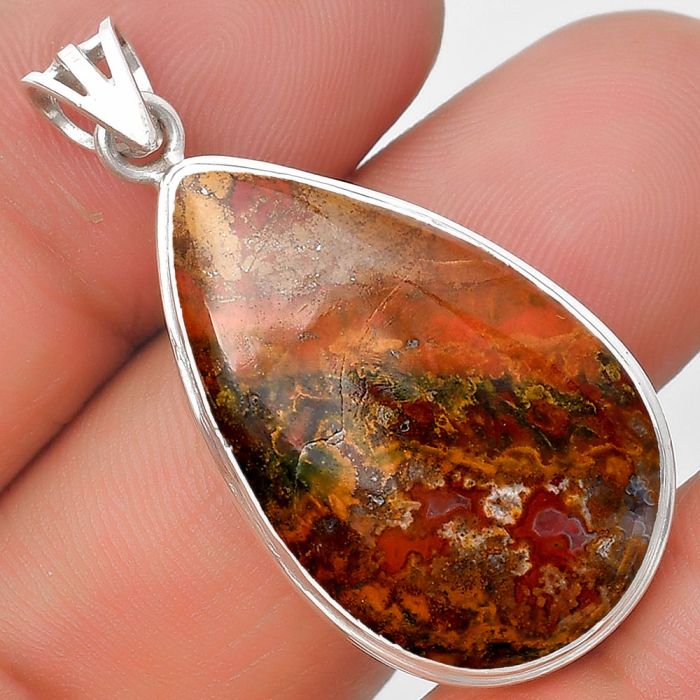 Natural Rare Cady Mountain Agate Pendant SDP129693 P-1050, 18x29 mm