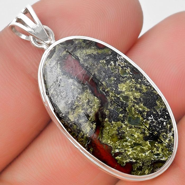 Dragon Blood Stone - South Africa Pendant SDP129708 P-1050, 17x29 mm