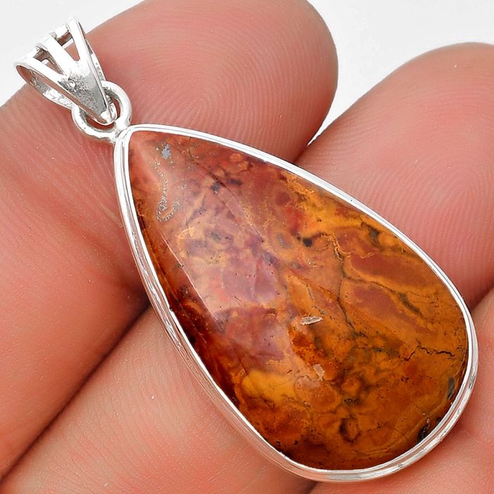 Natural Rare Cady Mountain Agate Pendant SDP129743 P-1050, 17x30 mm