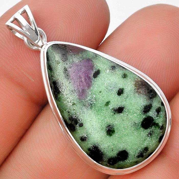 Natural Ruby Zoisite - Africa Pendant SDP129752 P-1050, 18x28 mm