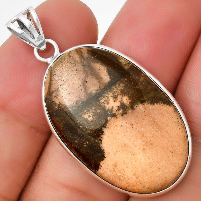 Natural Outback Jasper Pendant SDP129809 P-1001, 19x31 mm