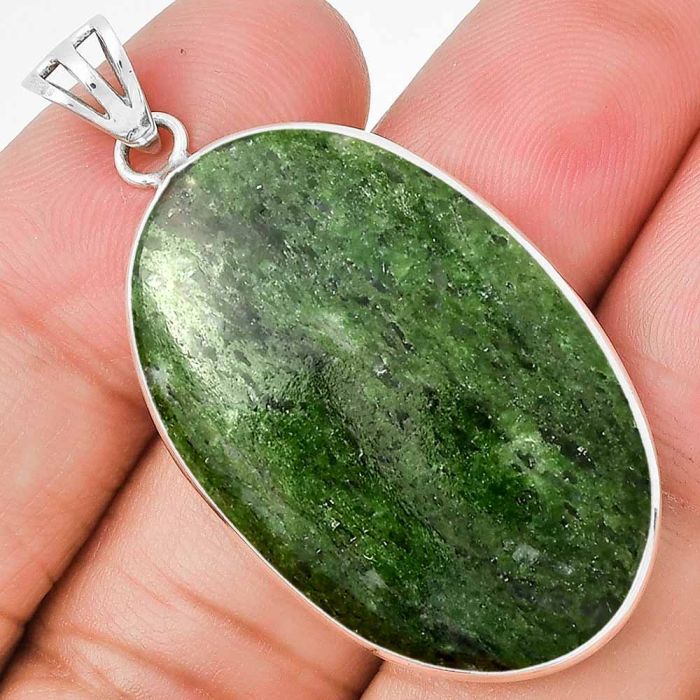 Natural Serpentine Pendant SDP129964 P-1001, 22x34 mm