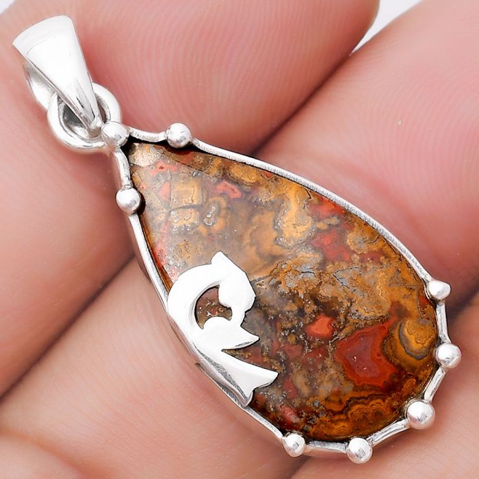 Natural Rare Cady Mountain Agate Pendant SDP130464 P-1698, 15x25 mm