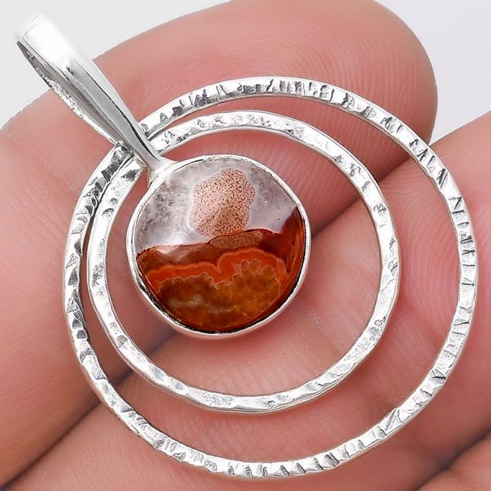 Natural Rare Cady Mountain Agate Pendant SDP130480 P-1441, 11x11 mm