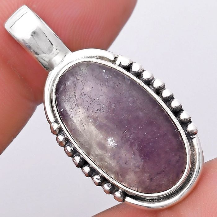 Natural Purple Lepidolite Pendant SDP130668 P-1326, 12x21 mm