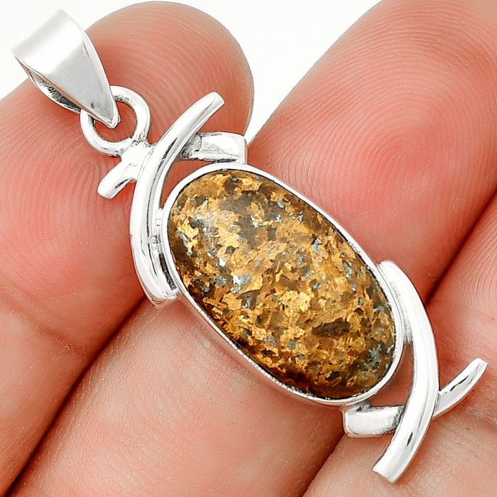 Natural Bronzite Pendant SDP131740 P-1428, 11x19 mm