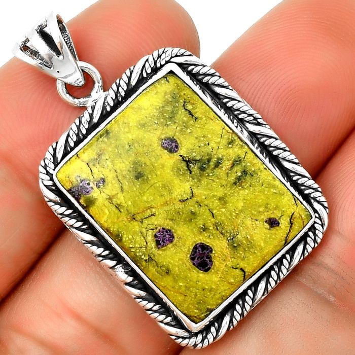 Natural Stichtite Pendant SDP131771 P-1056, 17x22 mm