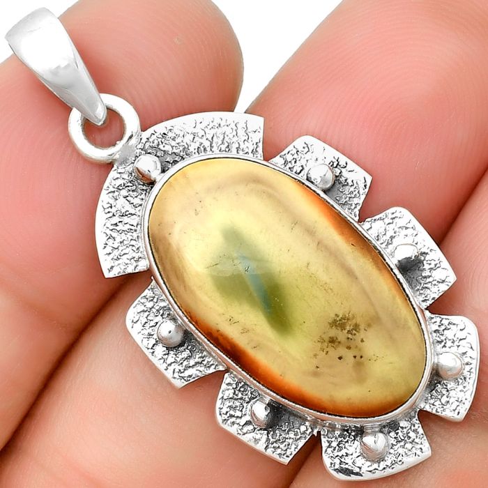 Natural Imperial Jasper - Mexico Pendant SDP133088 P-1485, 12x22 mm