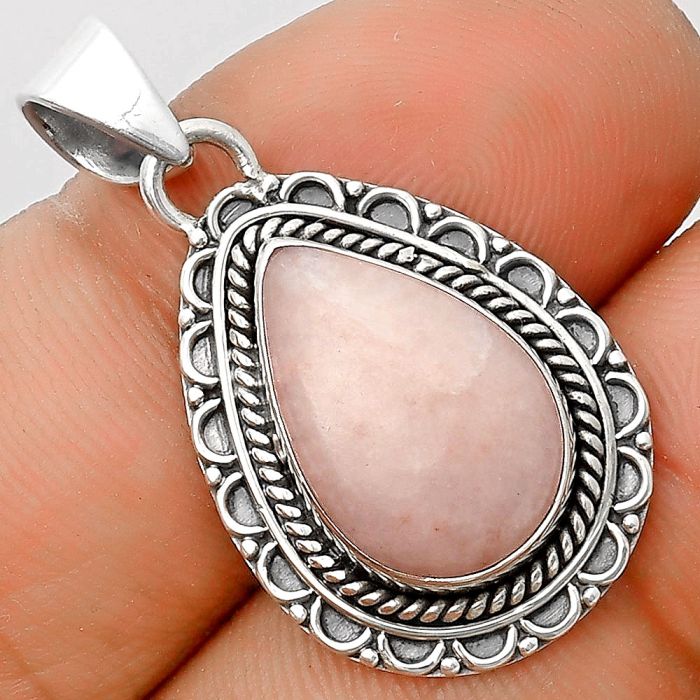 Natural Pink Scolecite Pendant SDP134495 P-1214, 11x16 mm