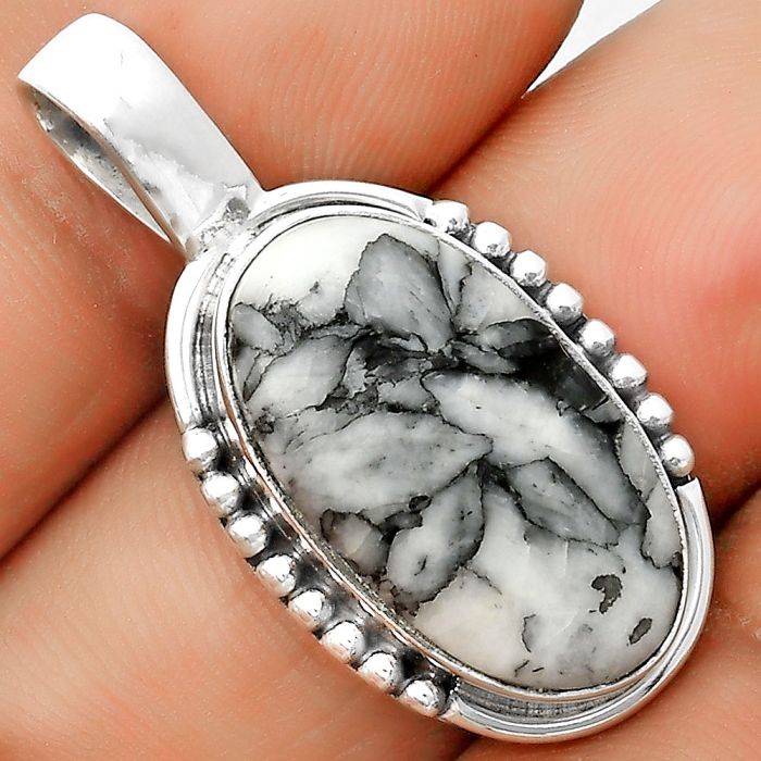 Natural Pinolith Stone Pendant SDP134719 P-1326, 12x21 mm