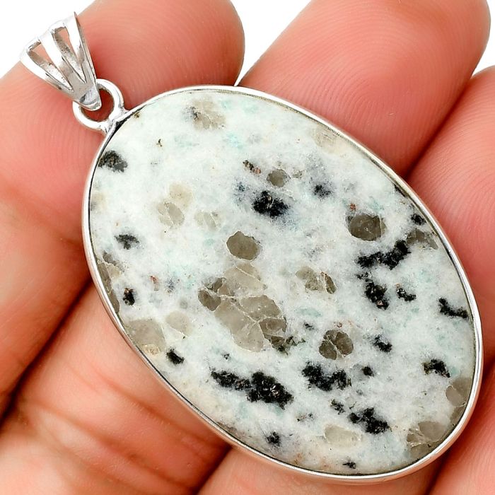 Natural Sesame Jasper Pendant SDP135104 P-1001, 25x37 mm