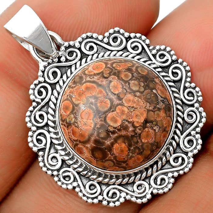 Natural Poppy Jasper Pendant SDP135243 P-1214, 16x16 mm