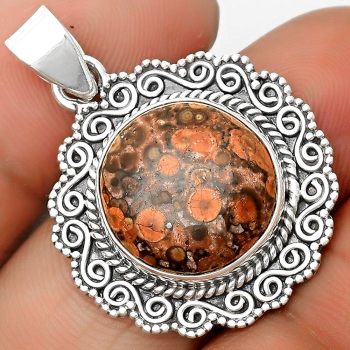 Natural Poppy Jasper Pendant SDP135252 P-1214, 15x15 mm