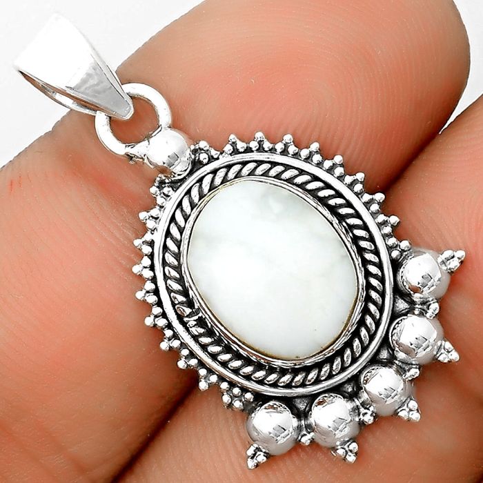 Natural White Opal Pendant SDP135291 P-1551, 10x12 mm