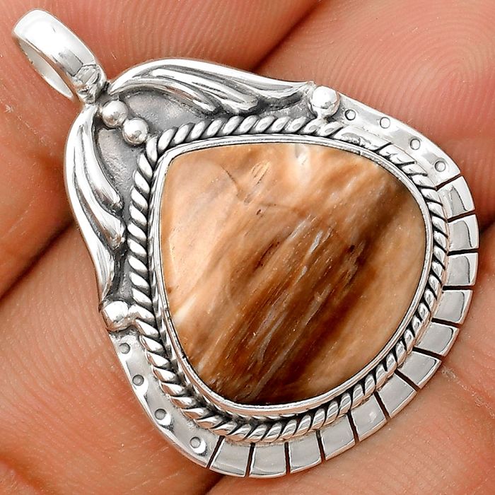 Natural Imperial Jasper - Mexico Pendant SDP135995 P-1568, 17x17 mm