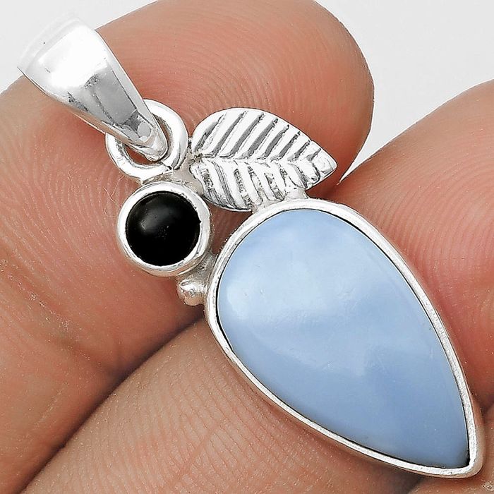 Natural Owyhee Opal & Black Onyx Pendant SDP136295 P-1652, 11x19 mm