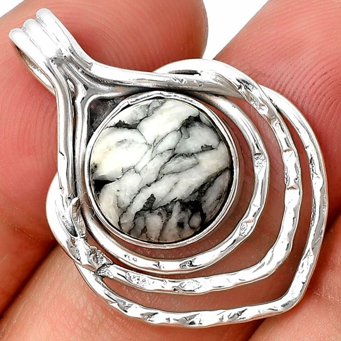 Pinolith Stone Pendant SDP136685 P-1635, 12x12 mm