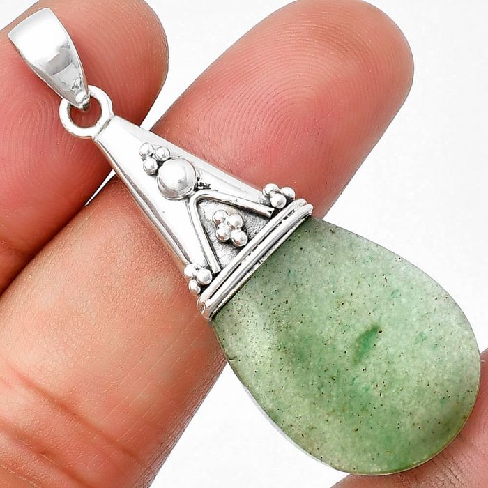 Green Aventurine Pendant SDP136739 P-1139, 19x30 mm