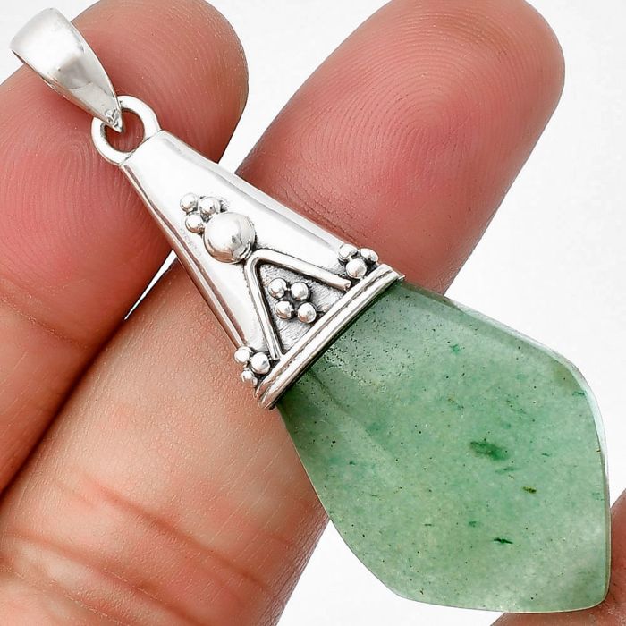 Green Aventurine Pendant SDP136759 P-1139, 20x32 mm