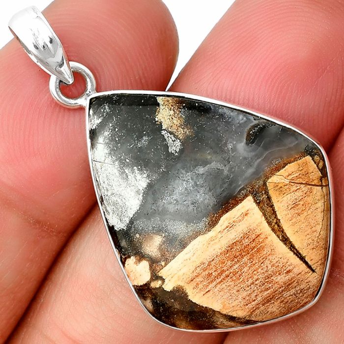 Outback Jasper Pendant SDP136847 P-1001, 22x28 mm