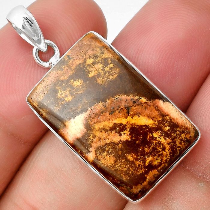 Outback Jasper Pendant SDP136862 P-1001, 15x24 mm