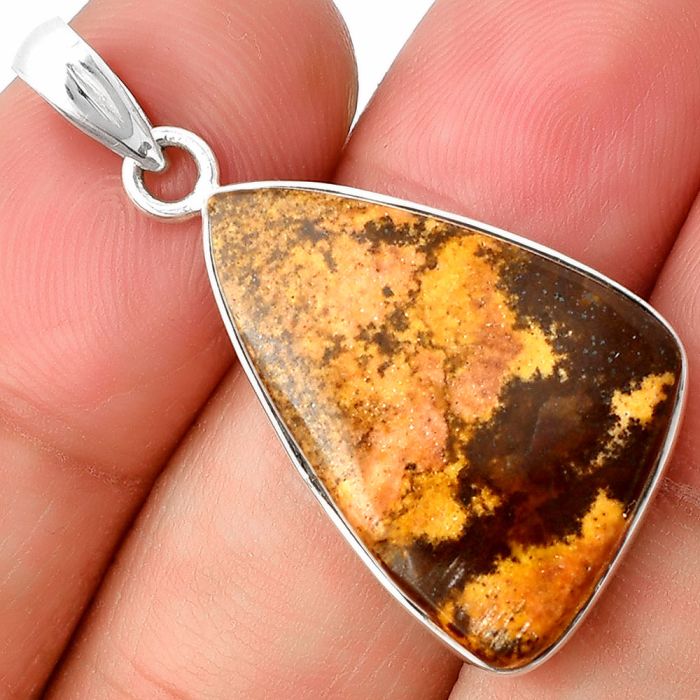 Outback Jasper Pendant SDP136954 P-1001, 17x28 mm