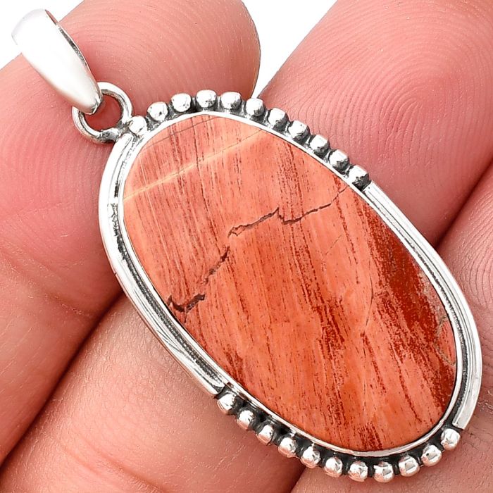 Snake Skin Jasper Pendant SDP140853 P-1073, 15x27 mm