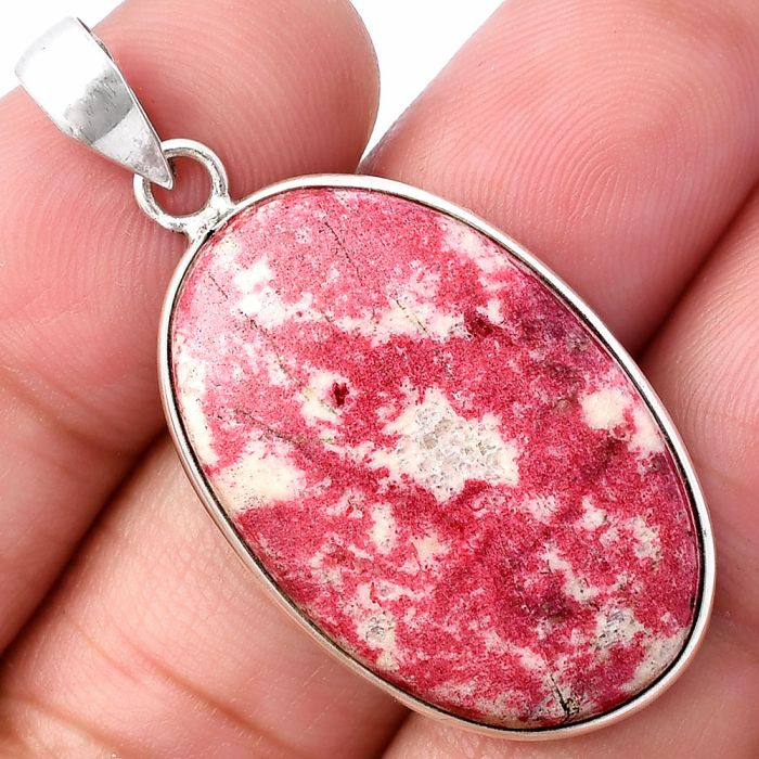 Pink Thulite Pendant SDP141757 P-1001, 19x30 mm