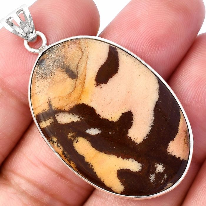 Outback Jasper Pendant SDP141762 P-1001, 25x36 mm