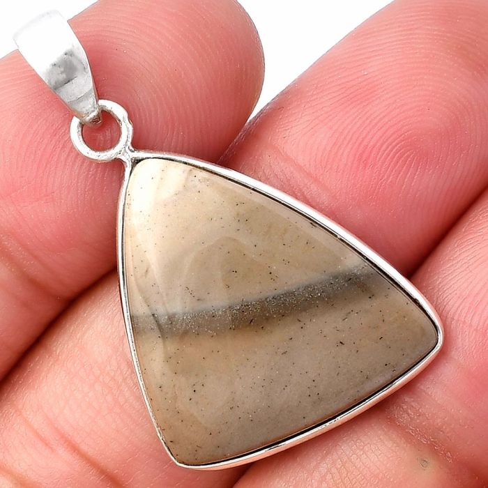 Flint Stone Pendant SDP141763 P-1001, 20x25 mm