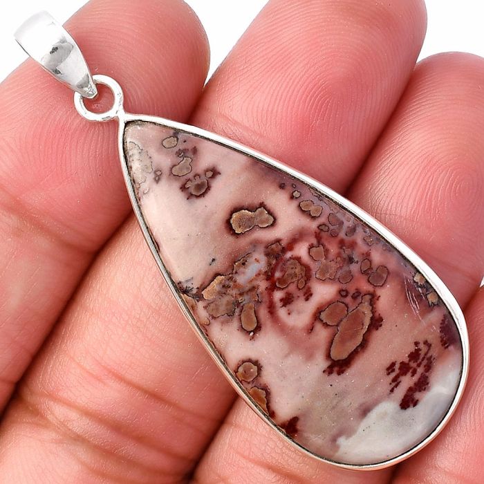 Coffee Bean Jasper Pendant SDP141909 P-1001, 19x39 mm