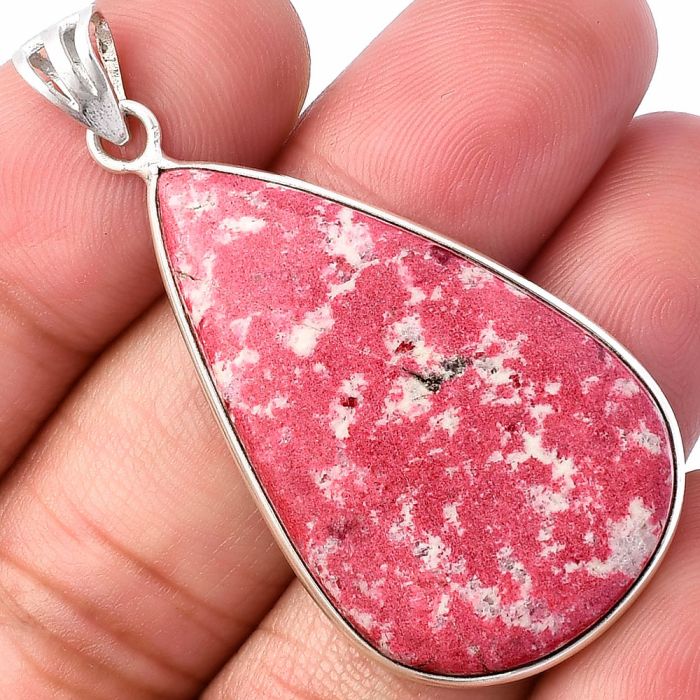 Pink Thulite Pendant SDP141918 P-1001, 23x37 mm