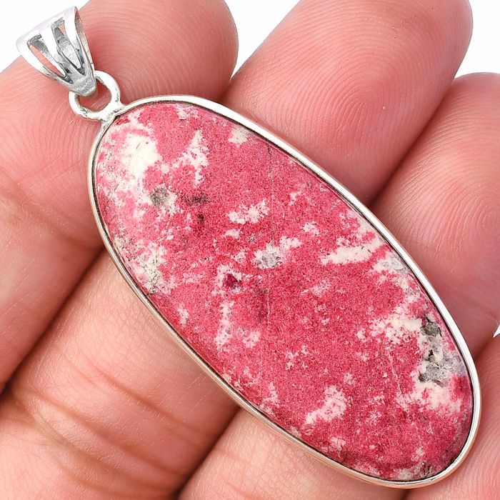 Pink Thulite Pendant SDP141919 P-1001, 18x41 mm