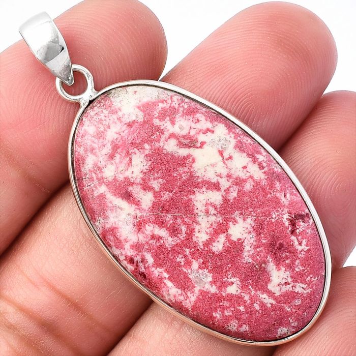 Pink Thulite Pendant SDP141979 P-1001, 22x36 mm