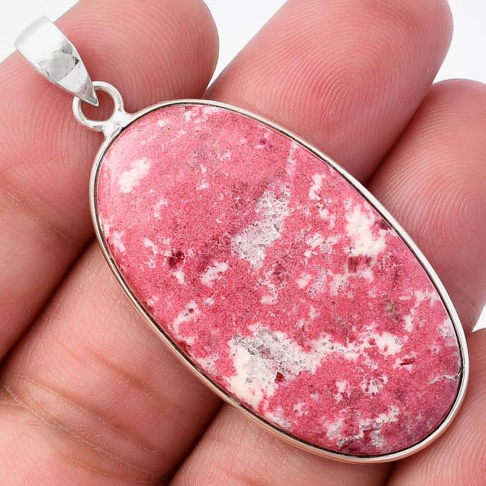 Pink Thulite Pendant SDP141985 P-1001, 22x38 mm