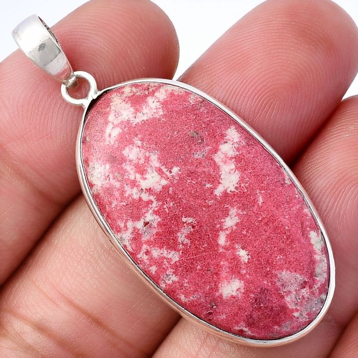 Pink Thulite Pendant SDP142050 P-1001, 20x34 mm