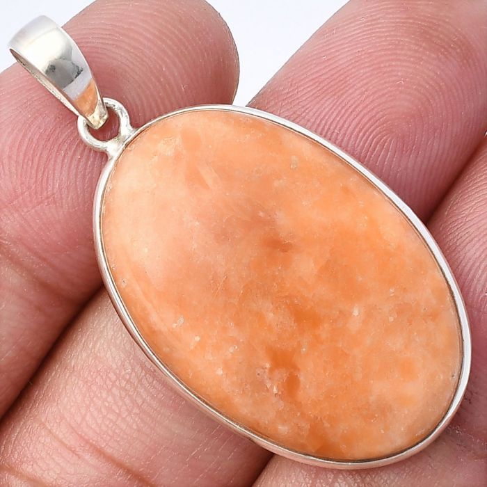 Orange Aventurine Pendant SDP142053 P-1001, 21x31 mm