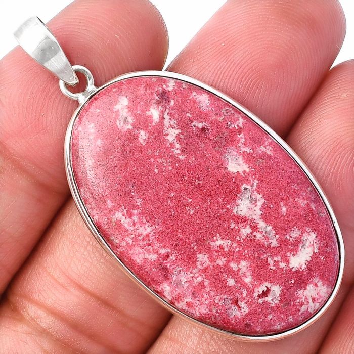 Pink Thulite Pendant SDP142107 P-1001, 23x36 mm