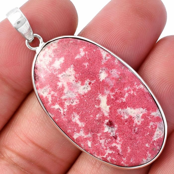 Pink Thulite Pendant SDP142183 P-1001, 22x37 mm