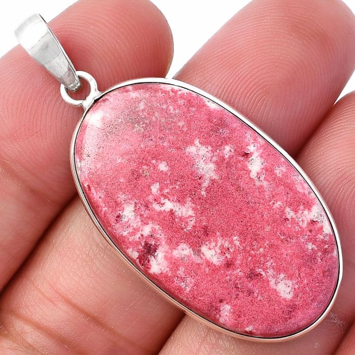 Pink Thulite Pendant SDP142196 P-1001, 20x34 mm