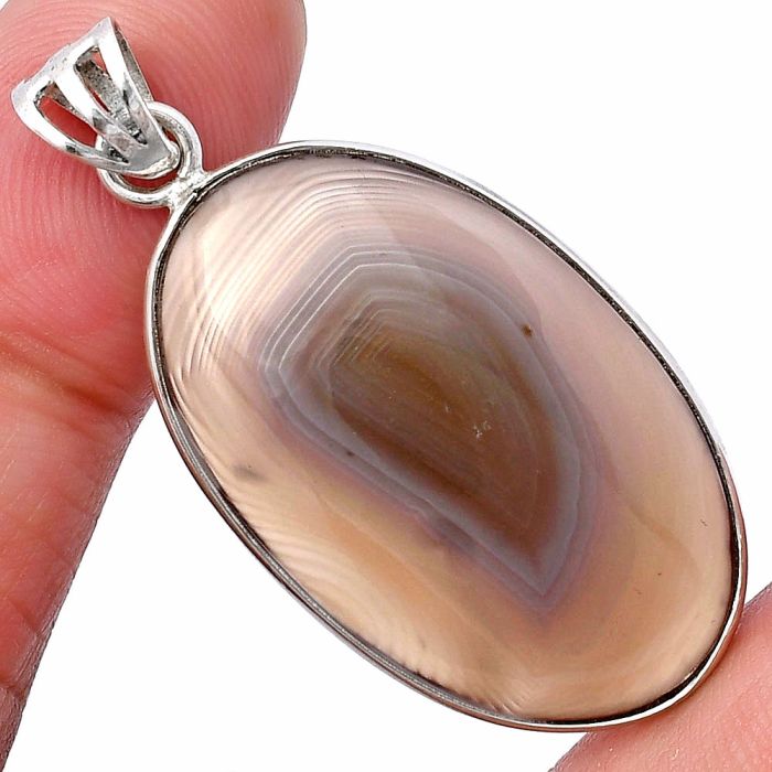 Banded Onyx Pendant SDP143120 P-1001, 20x32 mm