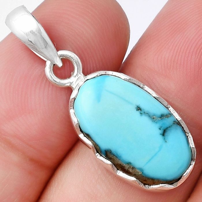 Natural Rare Turquoise Nevada Aztec Mt Pendant SDP143221 P-1325, 11x18 mm