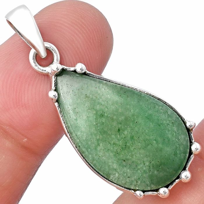 Green Aventurine Pendant SDP143296 P-1349, 15x25 mm