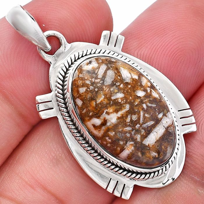 Wild Horse Jasper Pendant SDP144026 P-1463, 14x21 mm