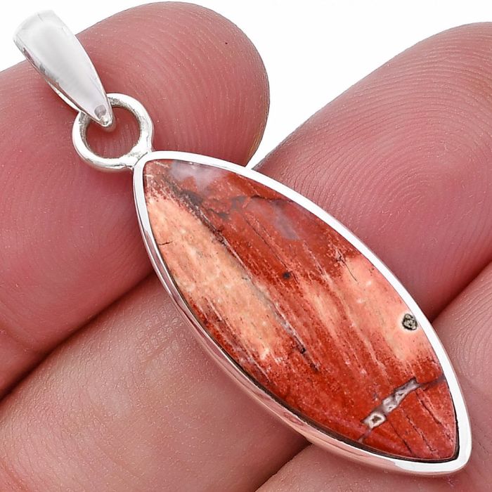 Snake Skin Jasper Pendant SDP144584 P-1002, 11x27 mm